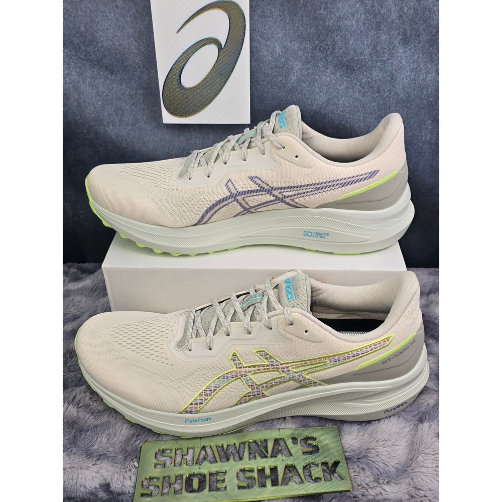 NWT ASICS GT-1000 13 TR in Nature Bathing Lime Green Men SZ 14 1011C043